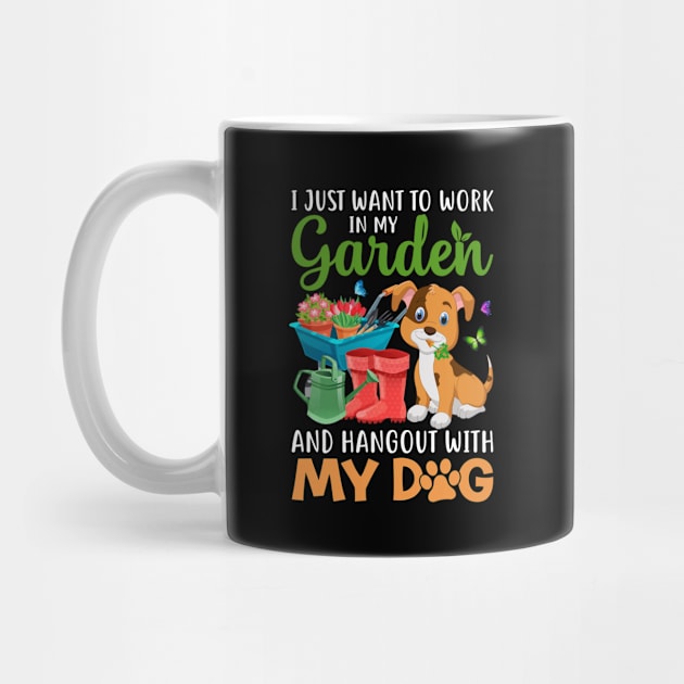 I just want to work in my garden and hang out dog by MichelAdam